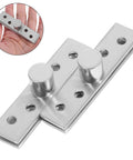 Hidden Rotation Pivot Hinges Set, 360 Degree Concealed Door Shaft For Secret Doors And Cabinets, Stainless Steel, close-up view