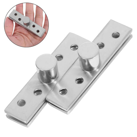 Hidden Rotation Pivot Hinges Set, 360 Degree Concealed Door Shaft For Secret Doors And Cabinets, Stainless Steel, close-up view