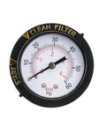 Pool Pressure Gauge Replacement For Spa Valve And Filter Fits 190059 Style Gauges Works With Nautilus Plus Cristal Flo Triton And More Plug And Play Install For Quick Pool And Spa Setup, 2-in dial