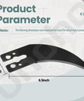 Top Shelf Replacement Table Saw Riving Knife For Smooth Fine Woodworking Jobs Fits Heavy Duty Power Equipment Killer Tough Black Steel knife dimensions 6.1 x 1.98 inches.