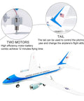 Noob Friendly RC Plane For Kids And Boys, 3CH Remote Control Airplane with 2 Motors and Tail Details, Dreamliner Inspired 787 Design