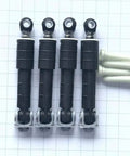 Image of 4 Pack Washer Shock And Pin Dampers WH01X10343 Compatible With WH01X20826 PS1482318 AP4265856 1264427 AH1482318 EA1482318 IceTech 1 Year Warranty Direct Fit Replacement Part For Most Top Load And Front Load Washers For Smooth Quiet Operation on grid background