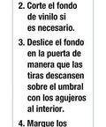 Installation instructions for Vinyl Slide-On Door Bottom for Metal and Wood Doors 1-3/4 Inch Thick 36 Inch Long Brown Insulates Tight
