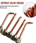 Five precision nozzles for Mini Oxygen Torch Kit, made of solid brass, designed for jewelry repair and micro welding work.
