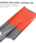 Heavy Duty Garden Shovel Spade Multi Function Tool For Soil Dirt Gravel And Garbage Cleanup with durable metal blade