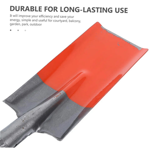 Heavy Duty Garden Shovel Spade Multi Function Tool For Soil Dirt Gravel And Garbage Cleanup with durable metal blade