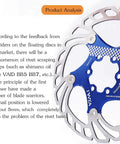 Close-up of Floating Bike Disc Brake Rotor Beast With Elite Heat Dissipation 140 160 180 203 Millimeter Sizes, CNC Machined