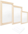 All In One 3 Pack Paper Making Frame Kit With Wooden Screens In A4 A5 A6 Sizes For DIY Papermaking Must Have Mesh Molds