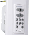 Wall Mounted DC Motor Ceiling Fan Controller With Reversing And Variable Speed Easy No Fuss 2 Wire Install Works With Remote Controlled Fans Downlight Control Over Switch Plate showing buttons and wiring