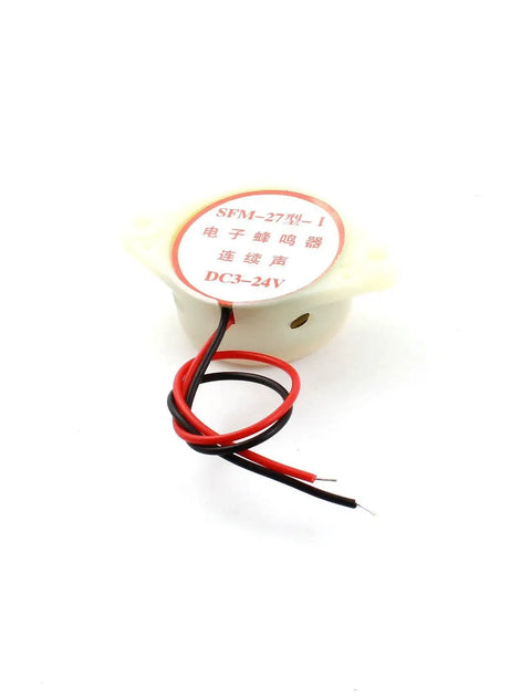 Badass DC 3 To 24V Electronic Buzzer Pumping Out A Loud 80dB Continuous Tone Perfect For Shop Tools Diy Builds Car Mods And Machine Alerts No Fuss Wiring Just Hook It Up And Get Things Working Smooth