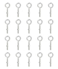 Heavy Duty M5x30mm Shoulder Swing Lifting Eye Bolts With Nuts 20 Pack Carbon Steel threaded screws arranged in grid.