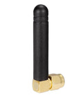 Mini Dual Band WiFi Antenna 2.4GHz 5GHz 5.8GHz MIMO RP-SMA Male Right Angle 2 Pack with black body and gold connector
