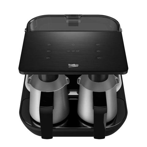 Automatic Turkish And Greek Coffee Maker With Anti Spill Sensor, Quick Brew For Your Morning Grind, 6 Cup Capacity, Matte Black