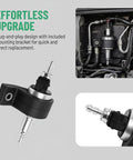 Road Ready 12V Diesel Heater Fuel Pump Featuring Slick Quiet Functioning And Rugged Abs Build With Secure Metal Brackets Universal Fit For Rv Truck And Suv For Toasty Cabin Comfort On Long Hauls, plug-and-play design, steel mounting bracket.