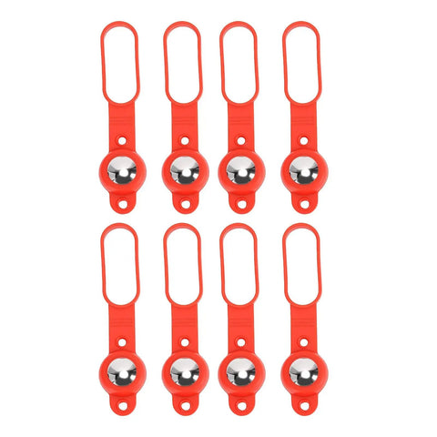 Cryfokt 8PCS Magnetic Stud Finder 27 Lbs Force for Nails Screws, red plastic hooks with silver balls for hanging tools.