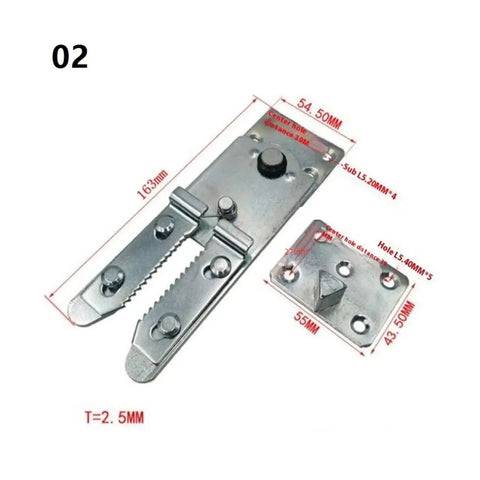 Sturdy Sofa Couch Sectional Connector Snap Metal Bracket Hinges For Furniture Assembly Easy DIY Setup