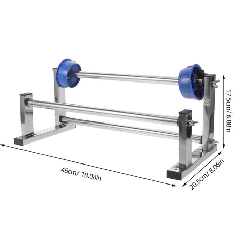 Manual Stretch Wrap Dispenser For Cargo Packaging Film And Wrapping Supplies Desktop Film Support Rack Pro Grade Move And Relocation Wrapping Tool 46cm x 20.5cm metal frame