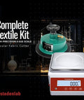 Digital Textile Scale And GSM Cutter Kit For Fabric Pros And DIYers, 2000g X 0.01g Precision, scale with green circular cutter