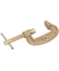 Heavy Duty 300A Welding Ground Clamp Made From Premium Sturdy Brass That Resists Oxidation And Degradation For Shipyard High Current Arc And Gas Welding Tasks To Keep Your Earth Connection Rock Solid And Ready Anytime - Close-up view of 300A brass clamp