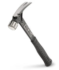15 Oz Framing Hammer With Short Handle Rip Claw Magnetic Nail Starter For One Hand Nailing Smooth Face Shock Reduction Grip