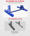 Badass 12 Ton Hydraulic Shop Press Workhorse base design, showing stable support for heavy-duty automotive repair tasks.