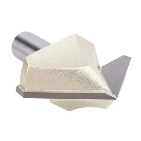 Hot Selling 90 Degree V Groove Router Bit With Tungsten Steel Carving Tips And Half Inch Shank For Woodworking Pros Needing Clean Decks, Custom Signs And Fancy Lettering Right Now, V groove design with sharp edges.