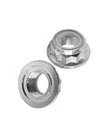 Top Shelf 2PC CV Axle Nut Kit For VW Jetta Golf Beetle GTI Passat Audi TT Quattro shown in close-up, heat treated steel detailed view.