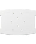 Top view of Bath Safety Tub And Shower Seat With 16 Inch Height In White Non Slip Poly Seat With Drainage Slots and Handles