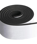 Rolled Neoprene Weather Stripping Roll 4 Inch Wide 10 Foot Long One Quarter Inch Thick With Self Adhesive Backing For Doors And Windows High Density Foam Insulation Seal No Fuss Install Energy Saving product.