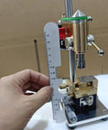 Hand measuring Joverex Multifunction Micro Watch Bench Drill Press With Adjustable Voltage And Variable Speed Up To 9500Rpm tool components.