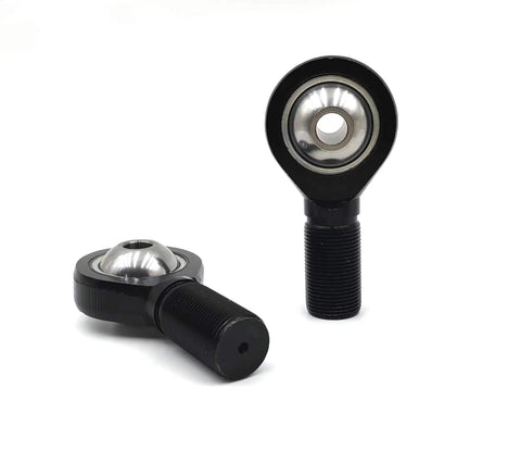 Top Shelf Male Right Hand Rod Ends 3/8 Bore 3/8-24 Threads Heat Treated 52100 Steel Heims With Black Oxide Coating 2 Pack