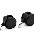RuiJOTWAT 2Pcs Caster Wheels, for Oil-Filled Radiators black swivel casters with metal stem for electric heaters and furniture.