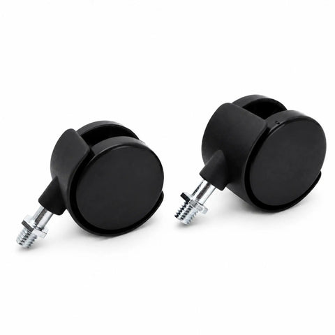 RuiJOTWAT 2Pcs Caster Wheels, for Oil-Filled Radiators black swivel casters with metal stem for electric heaters and furniture.