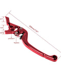 Adjustable CNC Aluminum Brake Lever For Motorcycles Scooters And Electric Bikes Twenty Two Millimeter Clamp Seven Eighths Inch