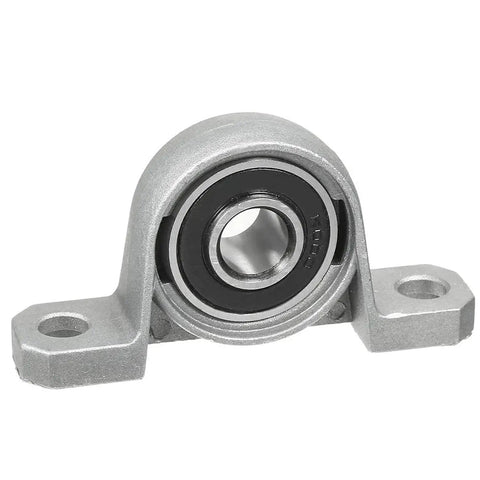 4 Pack 10mm Pillow Block Bearings With 0.39 Inch Bore Self Aligning Mounted Block Bearing Set Screw Lock For Secure Shaft Attachment