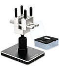 Killer Mini Vise And Badass Clamping Station For Gunpla Model Building with smooth 360 degree swivel base and storage case.