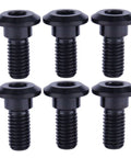 Six Pack M8 X 20mm Titanium Rear Brake Rotor Bolts Kit For Yamaha Motorcycles Black Pro Grade Strength And Corrosion Resistant