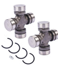 Heavy Duty Front Axle U Joint Kit For Jeep TJ XJ Wagoneer Dana 30 Or Dana 44 Front Axles With 1310WJ ISR Inside Snap Ring Non Greasable 1.188 Inch Cap Pack Of 2 For Trail Ready Replacement, showing U-joint components with snap rings.