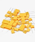 Assorted Polypropylene Safety Capacitors Kit DIP 275V AC X2 MKP 77 Piece With Ten Capacitance Values From 0.001uF To 1uF K Tolerance
