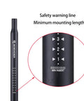 Close-up of Heavy Duty Aluminum Bike Seat Post 400mm Long Fits 25.4 27.2 28.6 30.4 30.9 31.6 Millimeter Diameters with safety markings