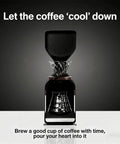 Premium Electric Ice Drip Coffee Maker With Glass Carafe And Led Touchscreen For Smooth Cold Brew At Home, black design.