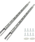 12 Inch Small Narrow Drawer Slide Pair Heavy Duty Ball Bearing Extensions For Cabinet Fits Tight Spots Like A Dream Full Extension Telescoping Tracks Includes All Mounting Hardware with screws.