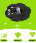 Heavy Duty Football Helmet Thumb Screws For SpeedFlex Chinstraps Quick Swap Fastener Hardware, 1in black thumb screw detail image.