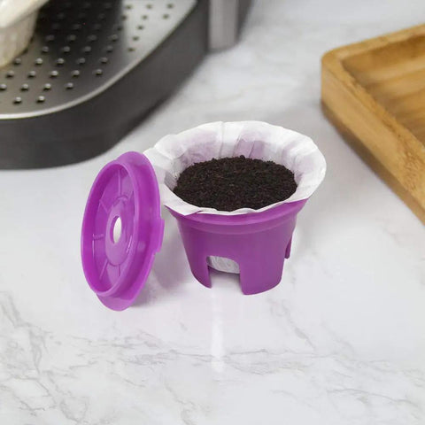 Disposable Paper Filters For Reusable K Cup Pods That Fit All Brands And Refillable Capsules, 100 Count Biodegradable Micro Fine Filters