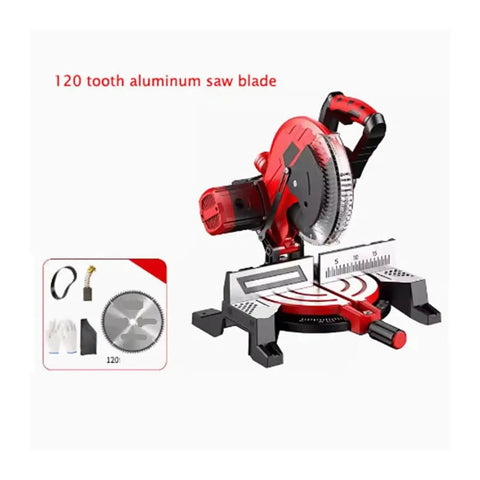 Rock Solid 1800w Circular Miter Saw Kit With 45 Degree Angle Capability For Fast Wood And Aluminum Cutting That Slices Through Tough Tasks And Makes Home Projects Feel Like A Breeze Right Now with 120 tooth saw blade.