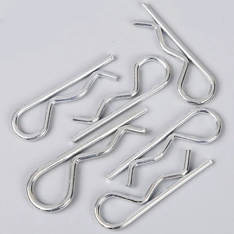 Premium 150 Pack R Shape Cotter Pins Made From Tough Carbon Steel For Heavy Duty Engineering Jobs, assorted sizes.
