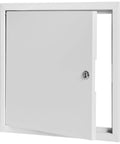 Heavy Duty Steel Flush Access Panel 24X24 With Removable Door For Plumbing And Electrical Work, showcased in white finish.