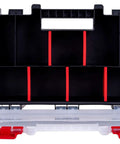 Three Piece Organizer Set With Removable Dividers One Medium And Two Mini Hardware Boxes open view showing compartments