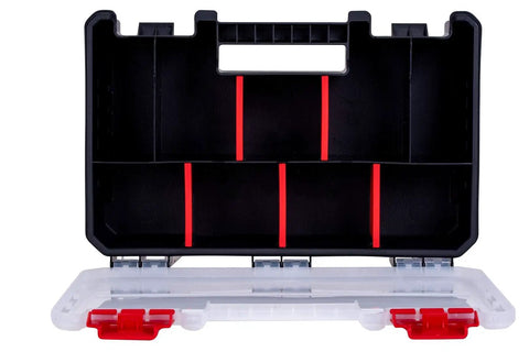 Three Piece Organizer Set With Removable Dividers One Medium And Two Mini Hardware Boxes open view showing compartments
