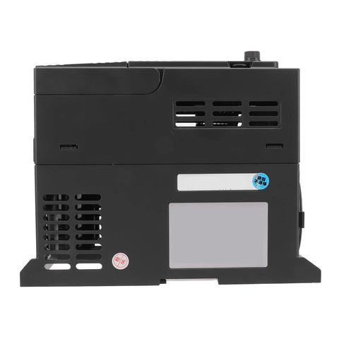 Beefed Up Variable Frequency Drive VFD 2.2kW Inverter Controller With Quick Cooling Heatsink And Quiet Fan For Safe ABS Protection 0 to 440V Output In Industrial Equipment Use, rear view